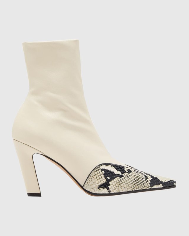 Nevada Stretch Leather Ankle Boots